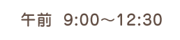 午前 9:00～12:30